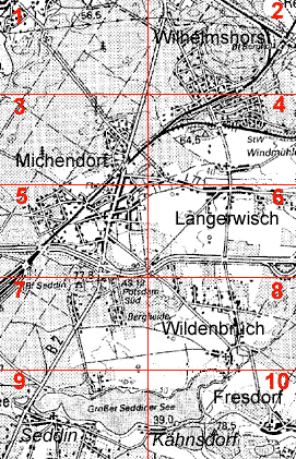 &Uuml;bersichtskarte der Gemeinde Michendorf