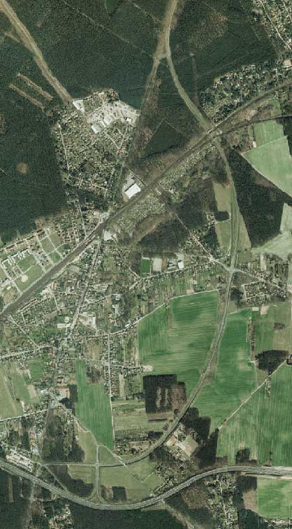 die fertige Umgehungsstra&szlig;e