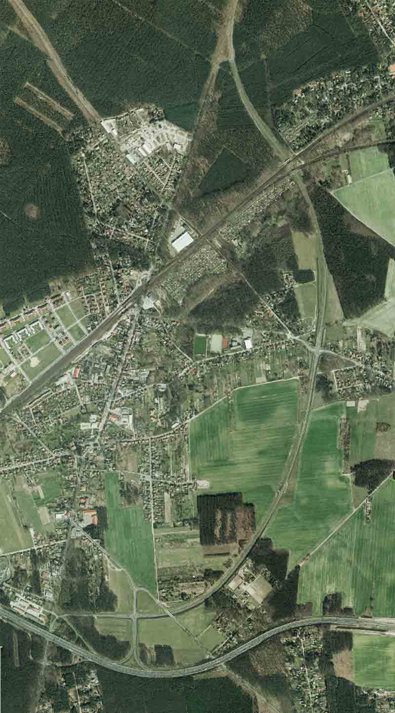die fertige Umgehungsstra&szlig;e