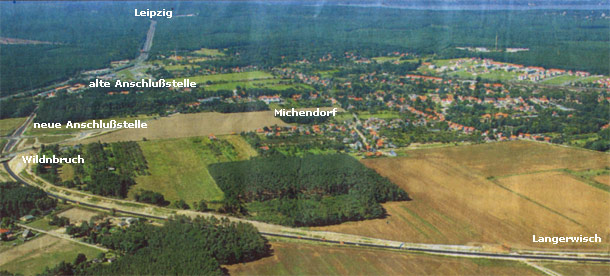 Streckenf&uuml;hrung der Umgehungsstra&szlig;e