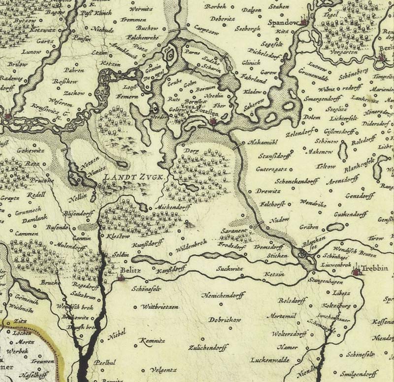 Karte von 1721
