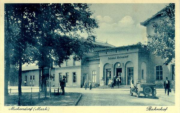 Postkarte Bahnhof Michendorf